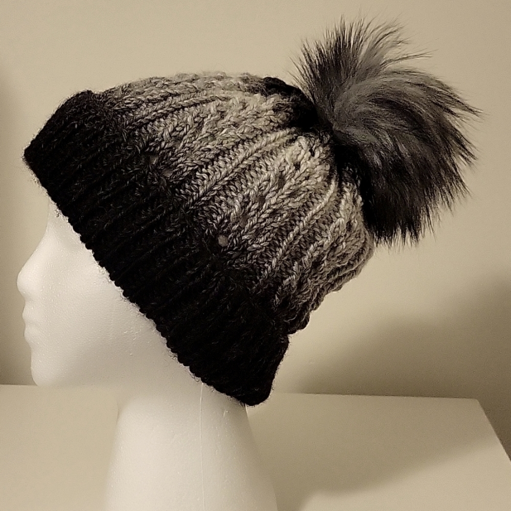 Hand knit hat